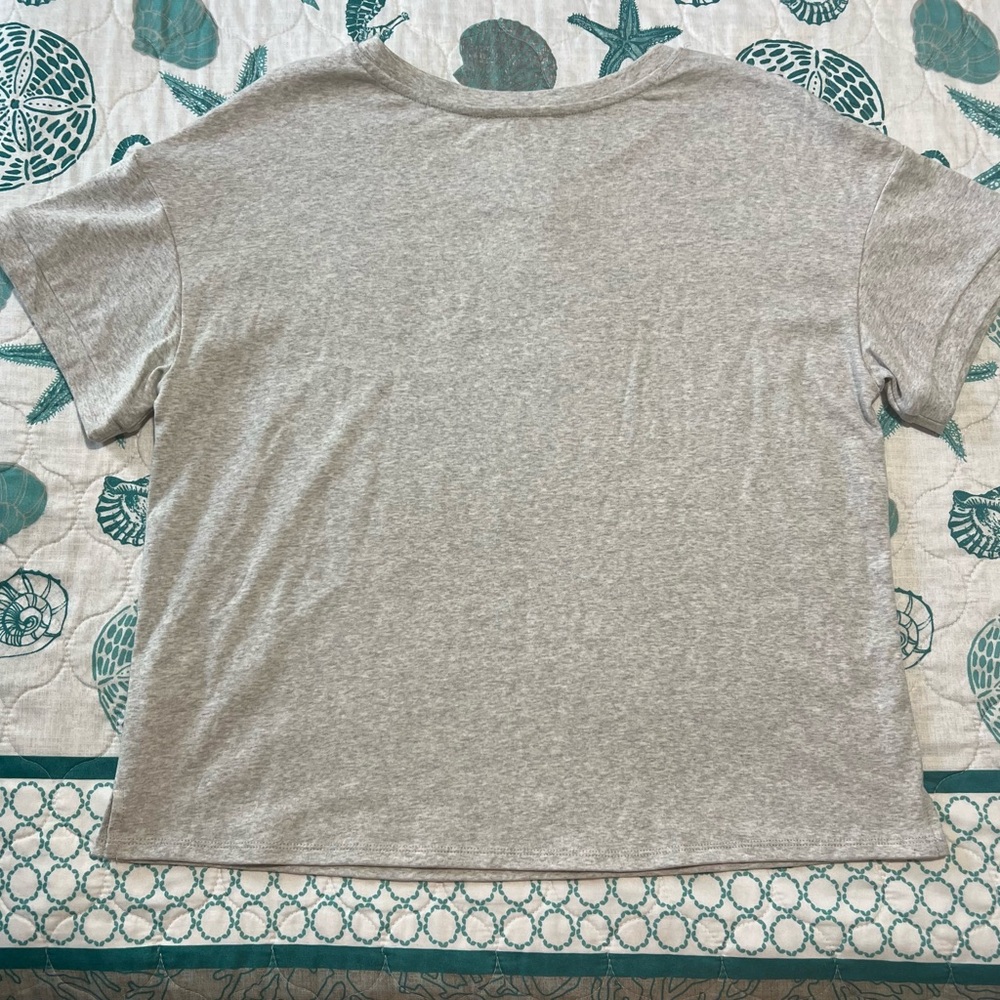 Green Envelope Gray Tee with Green Martini Design NEW - Picture 4 of 5